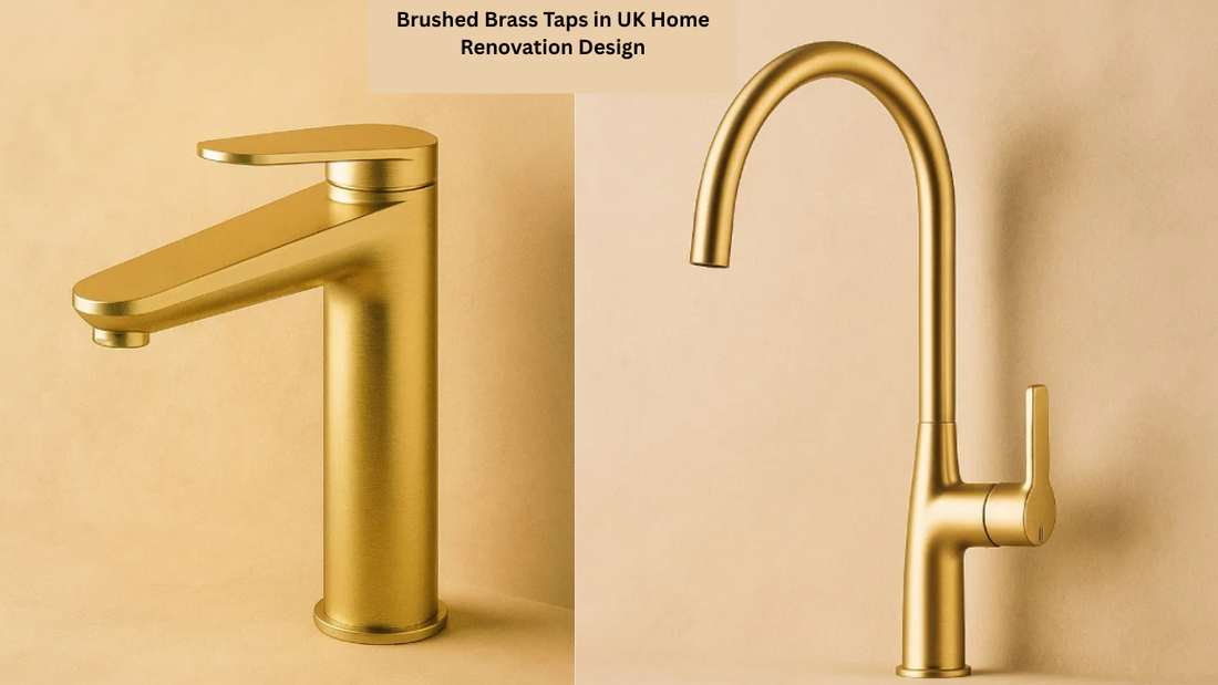 Brushed Brass Taps in UK Home Renovation Design