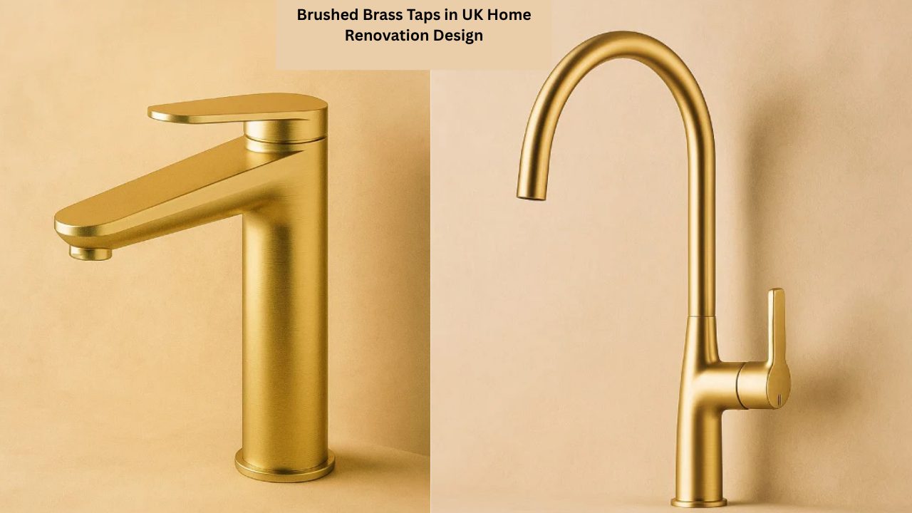 Brushed Brass Taps in UK Home Renovation Design